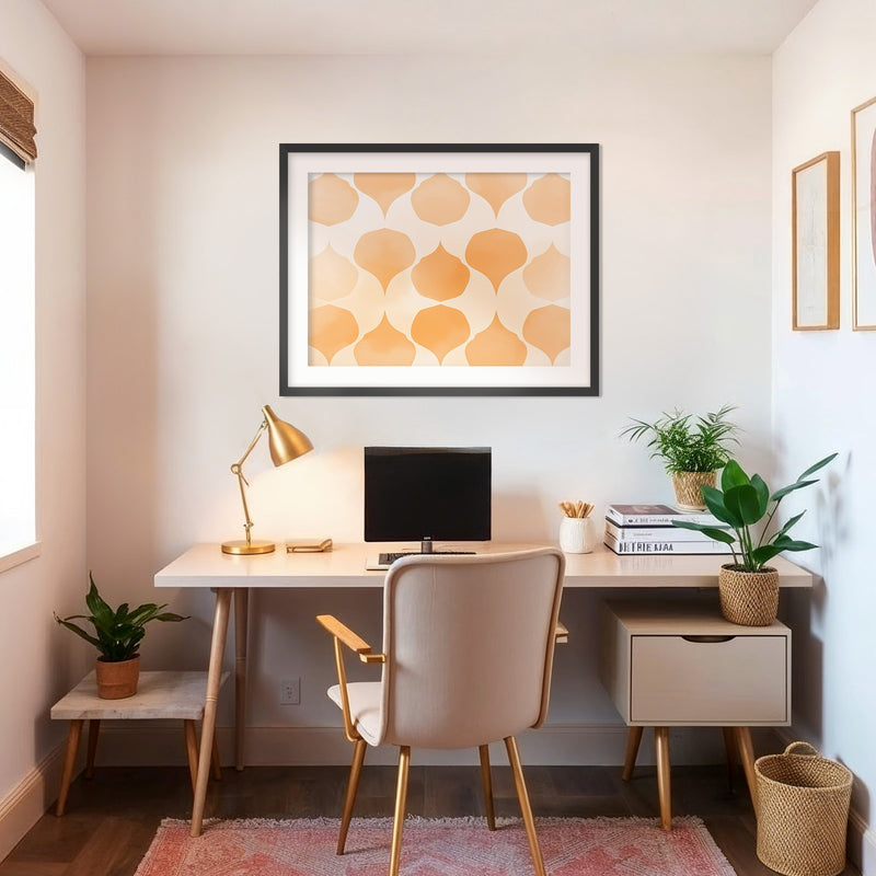 Soft Wash Orange Pattern - Sage and Rose Prints
