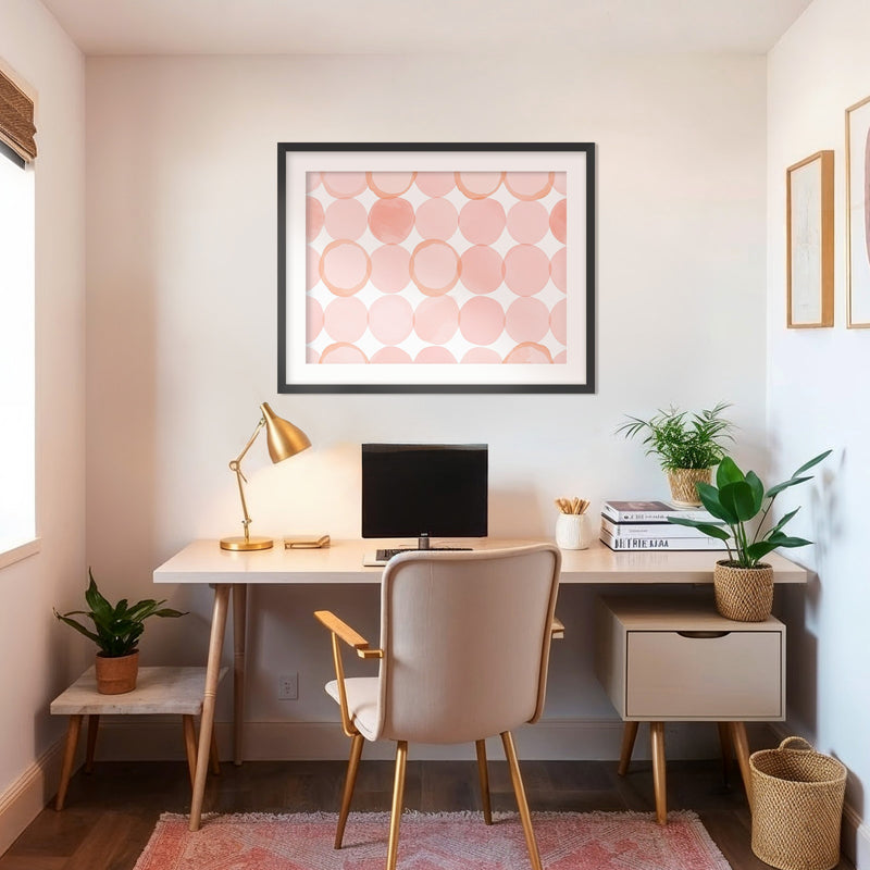 Dusty Rose Lattice - Sage and Rose Prints