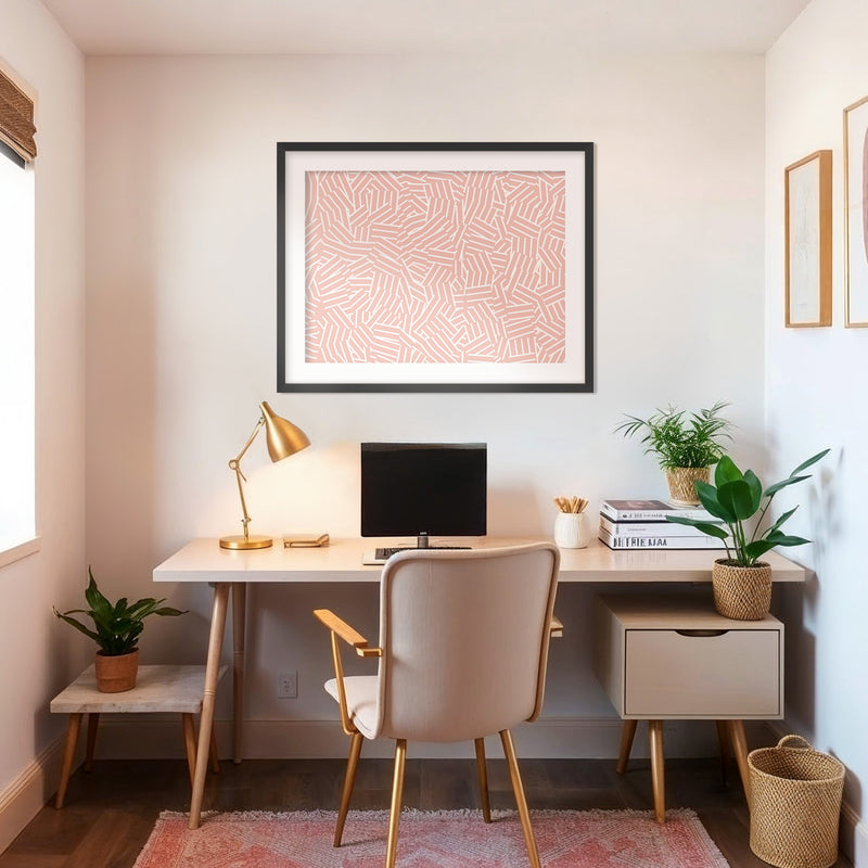 Maximalist Hash Pattern - Sage and Rose Prints
