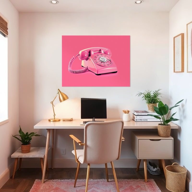 Pink Wall Art Retro Photo 01-1x - Sage and Rose Prints