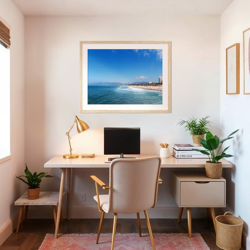 Royal Blue Beach Photo Print - Sage and Rose Prints
