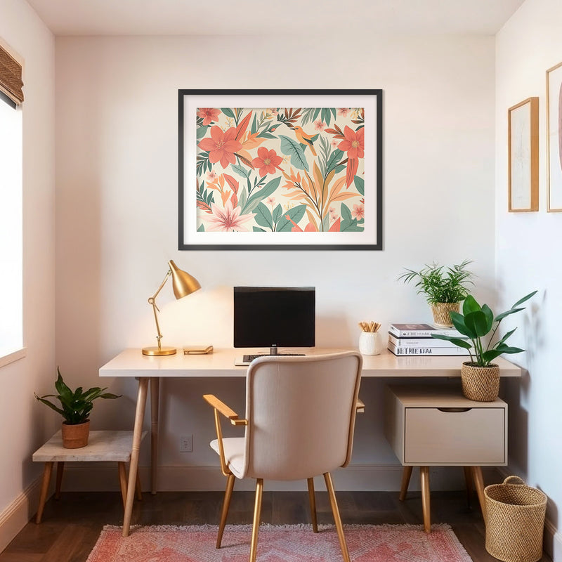 Tropical Deco Prints - Sage and Rose Prints