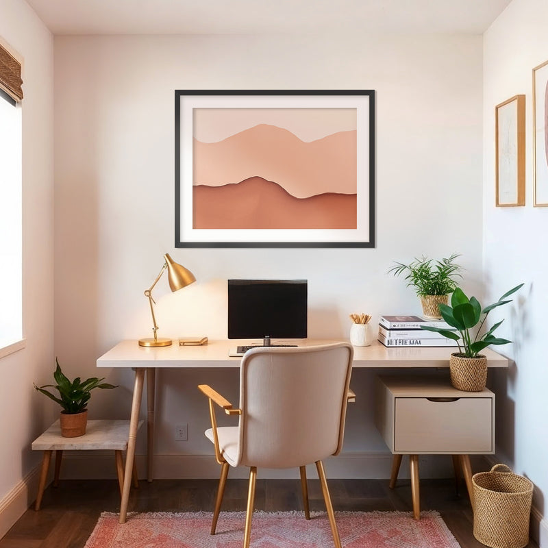 Dusty Rose Wabi Sabi Art - Sage and Rose Prints