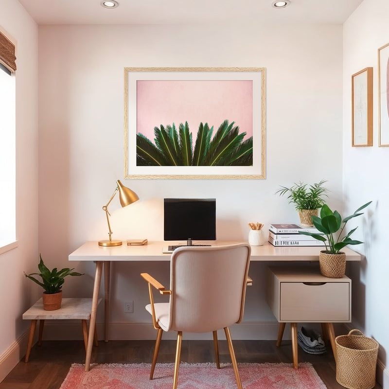 Tropical Leaves and Soft Pink - Sage and Rose Prints