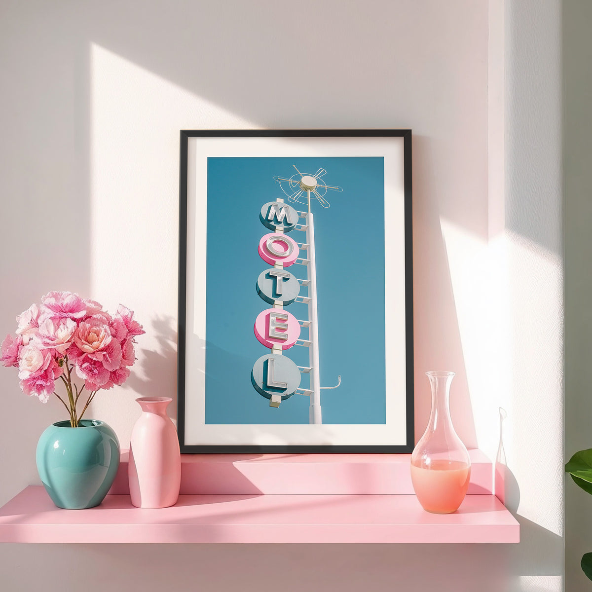 Retro Motel Pop Art Photo - Sage and Rose Prints