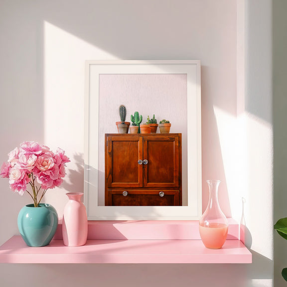 Potted Succulents and Cactus Photo No1 - Sage and Rose Prints