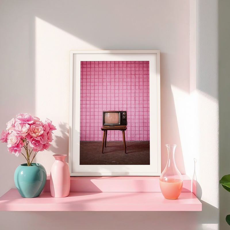 Y2K Aesthetic Retro TV No1 - Sage and Rose Prints