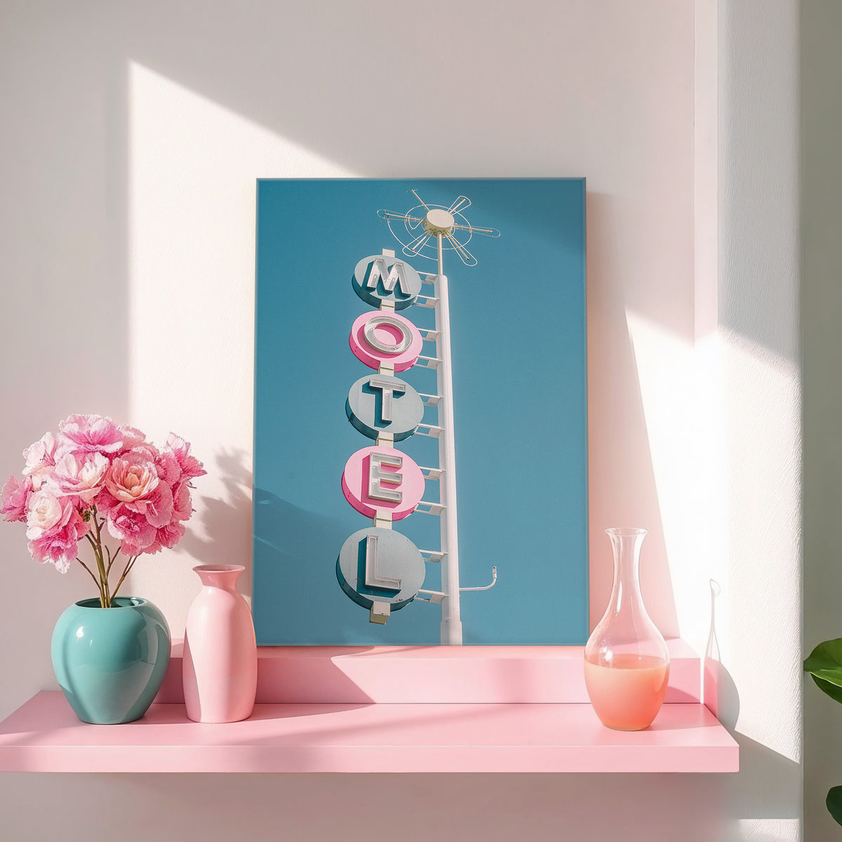 Retro Motel Pop Art Photo - Sage and Rose Prints
