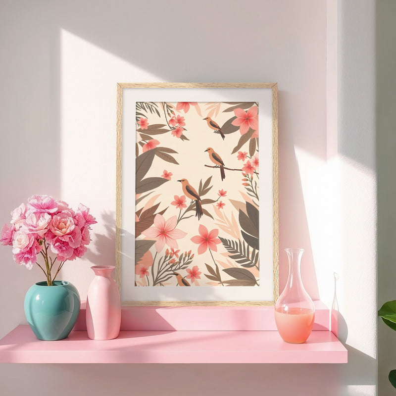 Boho Blush Paradise Print - Sage and Rose Prints