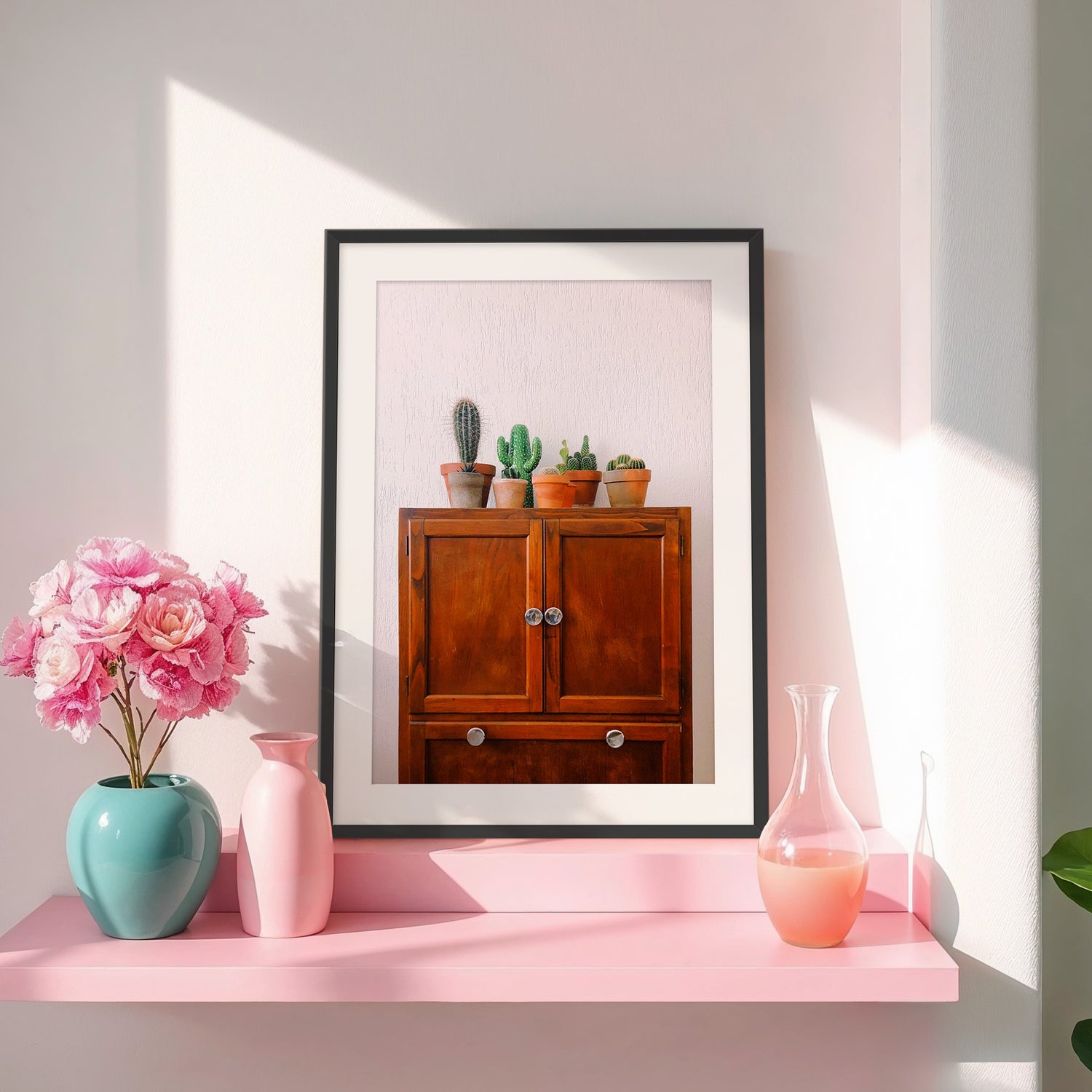 Potted Succulents and Cactus Photo No1 - Sage and Rose Prints