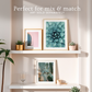 Teal Geometric Succulent Photo No1 - Sage and Rose Prints