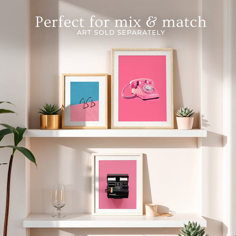 Retro Pink Telephone No1 - Sage and Rose Prints