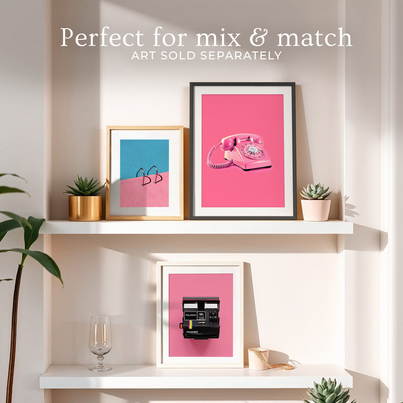 Retro Pink Telephone No1 - Sage and Rose Prints