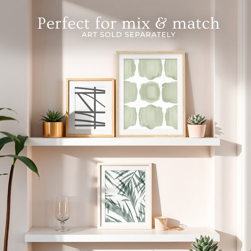 Misty Sage Pattern Print - Sage and Rose Prints