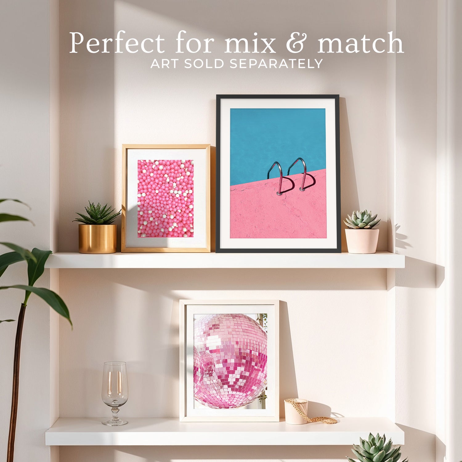 Rose Pink Retro Pool Photo No1 - Sage and Rose Prints