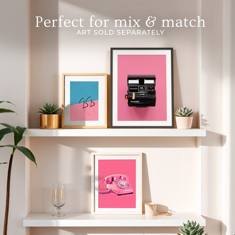 Retro Pink Camera Print No1 - Sage and Rose Prints
