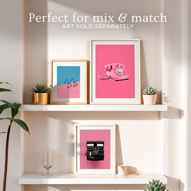 Retro Pink Telephone No1 - Sage and Rose Prints