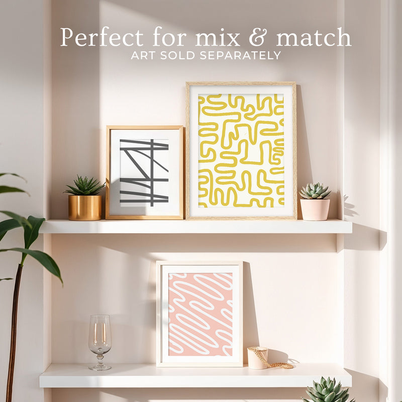 Yellow Maze Print - Sage and Rose Prints