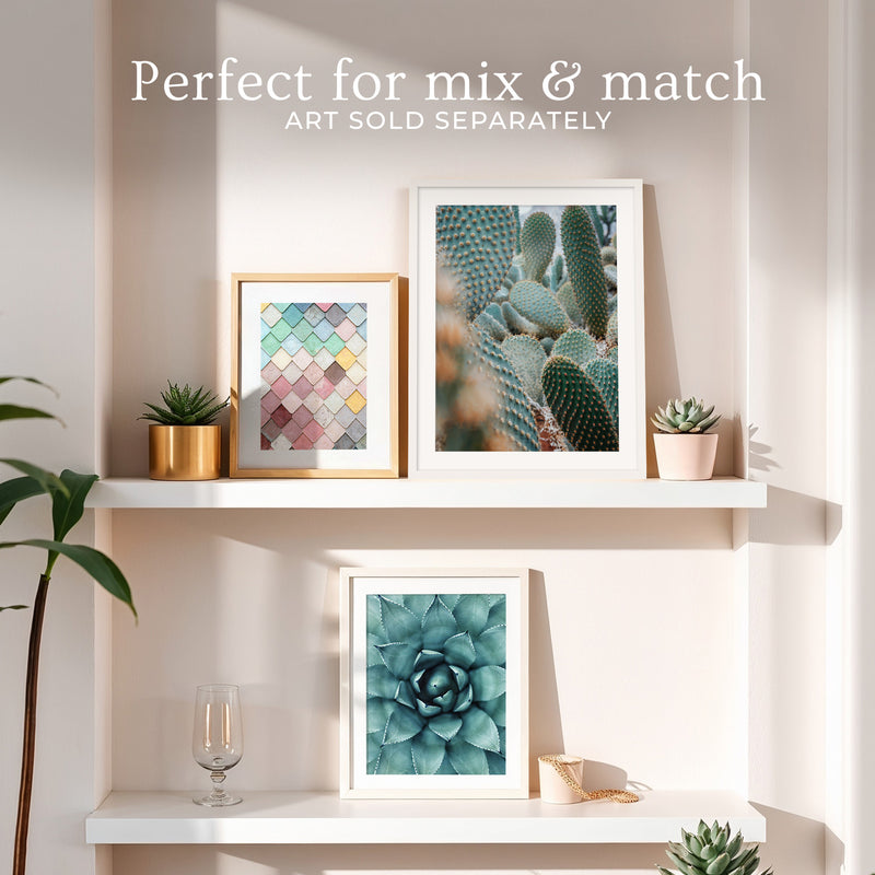Prickly Pear Geometric Cactus Photo No2 - Sage and Rose Prints