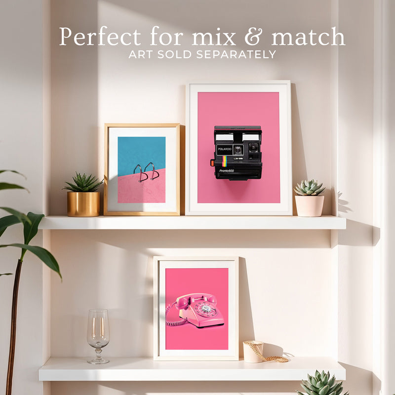 Retro Pink Camera Print No1 - Sage and Rose Prints