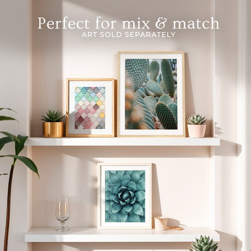 Prickly Pear Geometric Cactus Photo No2 - Sage and Rose Prints