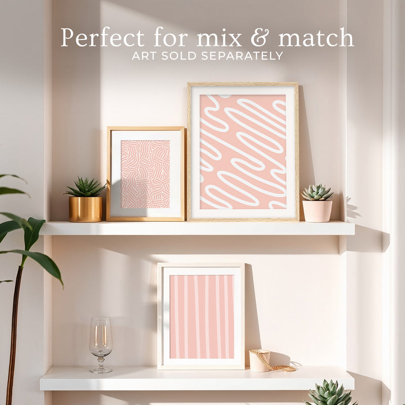 Pink Organic Line Art Print - Sage and Rose Prints