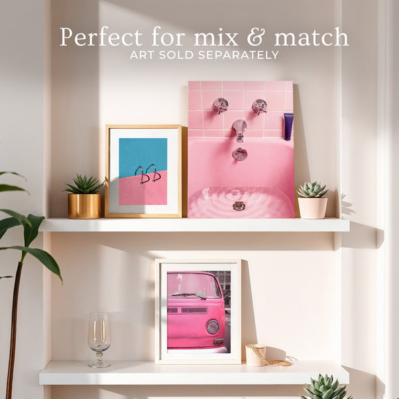 Retro Pink Bathtub Photo - Sage and Rose Prints