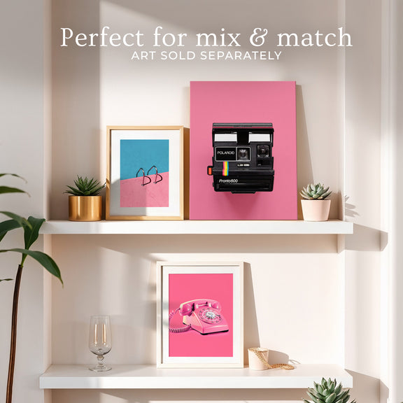Retro Pink Camera Print No1 - Sage and Rose Prints