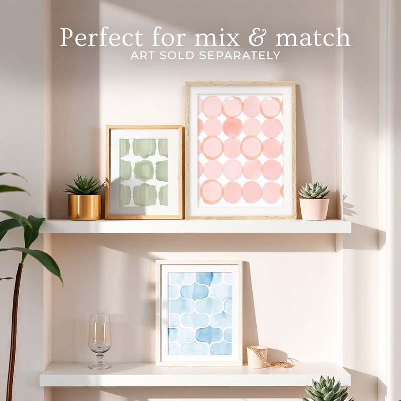 Dusty Rose Lattice Print - Sage and Rose Prints
