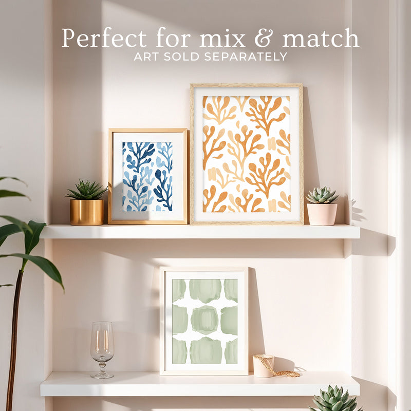 Burnt Orange Seaweed Print - Sage and Rose Prints