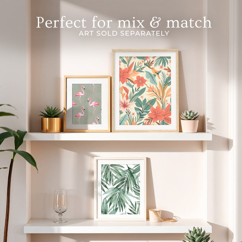 Bright Tropical Deco Prints - Sage and Rose Prints