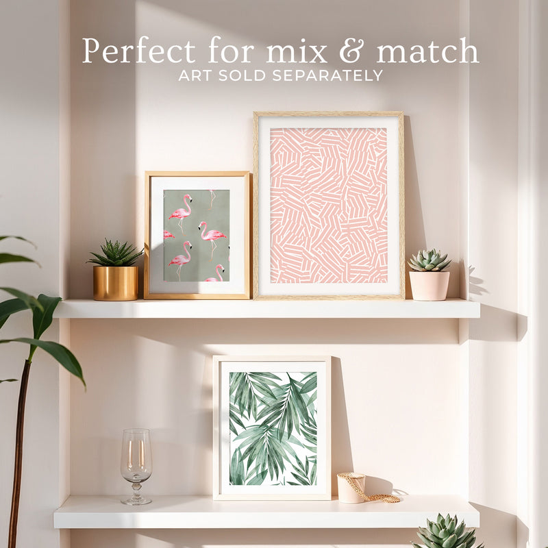 Maximalist Hash Pattern Print - Sage and Rose Prints