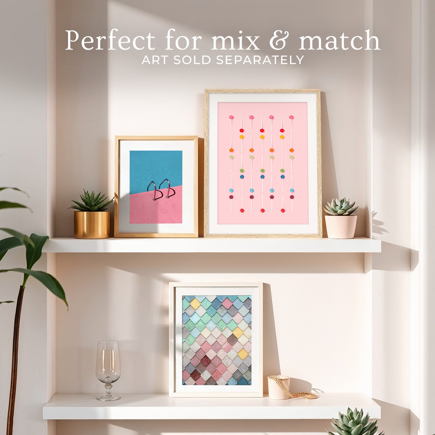 Blush Pink Lollipop Pattern Photo No1 - Sage and Rose Prints