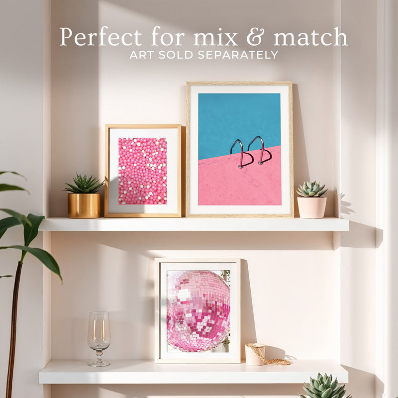 Rose Pink Retro Pool Photo No1 - Sage and Rose Prints