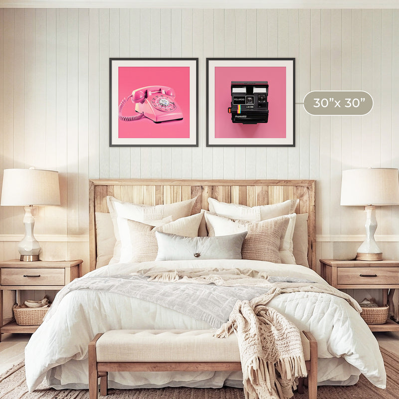 Pink Wall Art Retro Photo 01-2x - Sage and Rose Prints