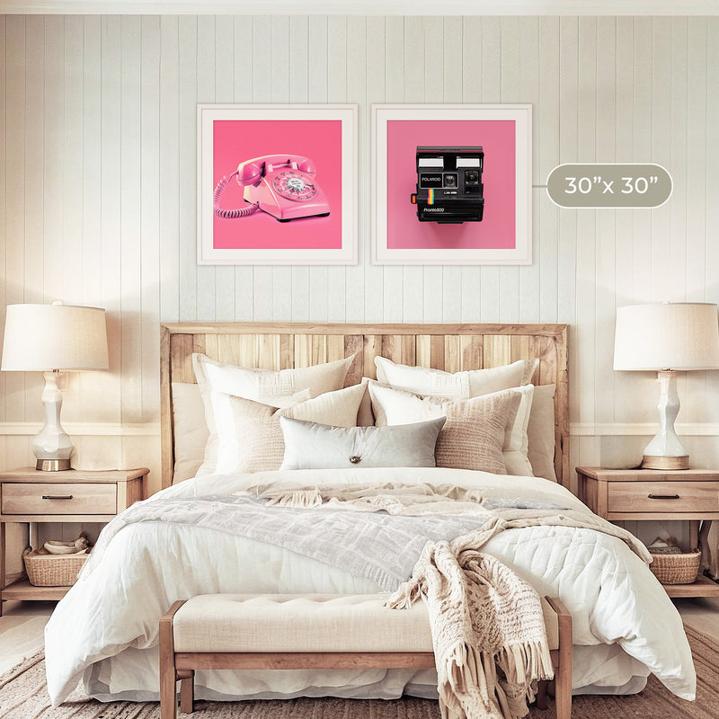 Pink Wall Art Retro Photo 01-2x - Sage and Rose Prints