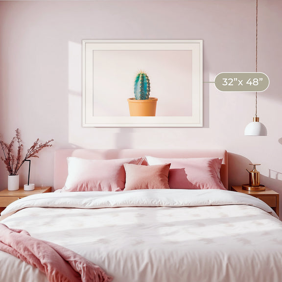 Pink Cactus Wall Art - Sage and Rose Prints