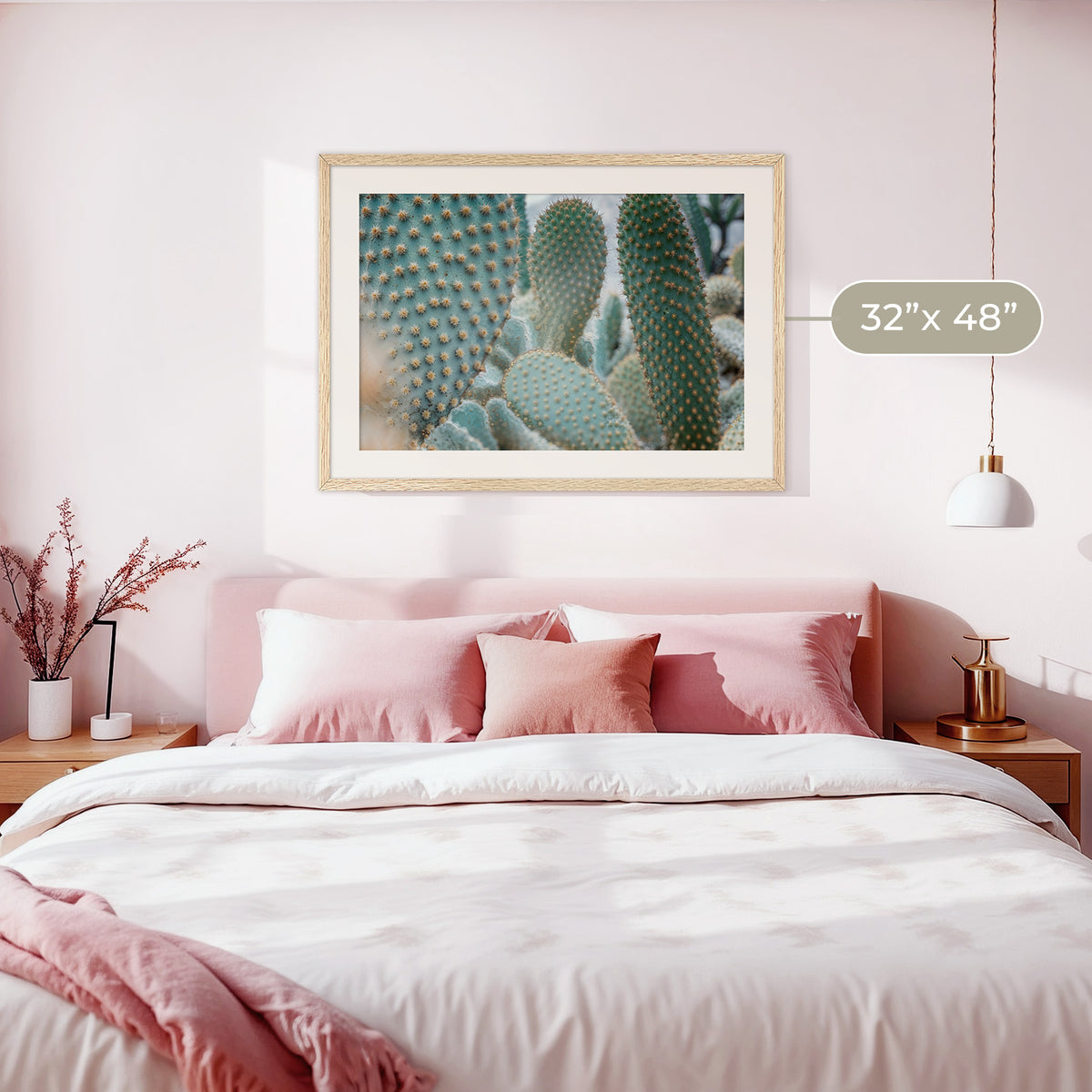 Prickly Pear Geometric Cactus Photo - Sage and Rose Prints