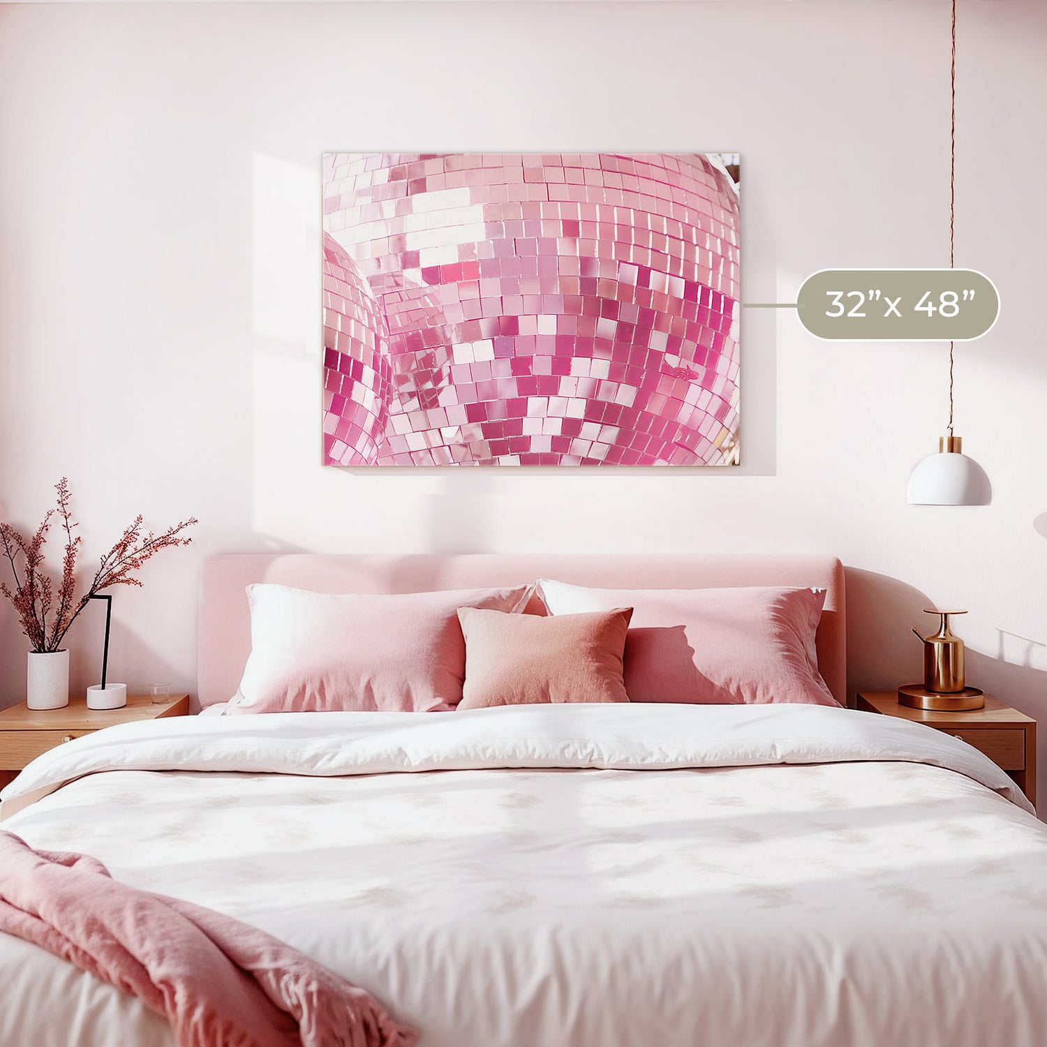 Pink Sparklecore Disco Ball Photo - Sage and Rose Prints
