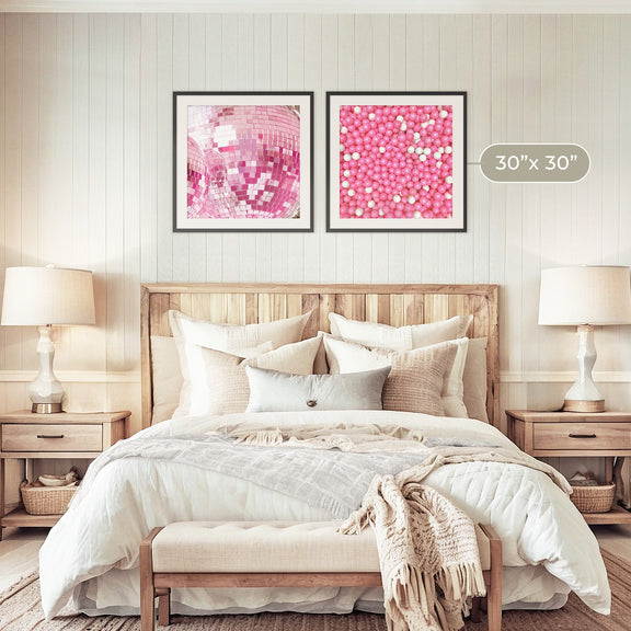Cotton Candy Pink Dopamine Decor 2 Photo Set - Sage and Rose Prints