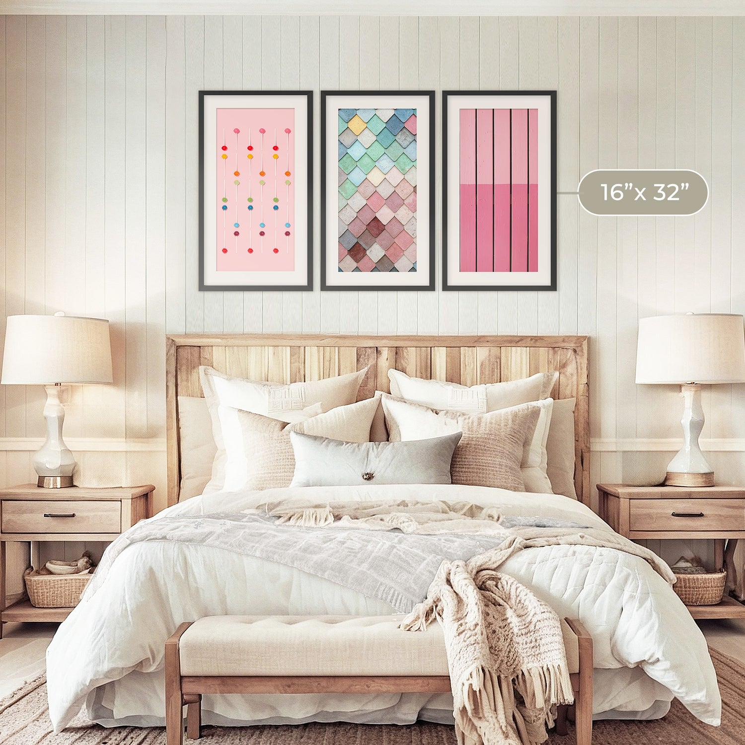Pink Maximalist 3 Photo Set - Sage and Rose Prints