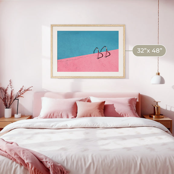 Rose Pink Retro Pool Photo - Sage and Rose Prints