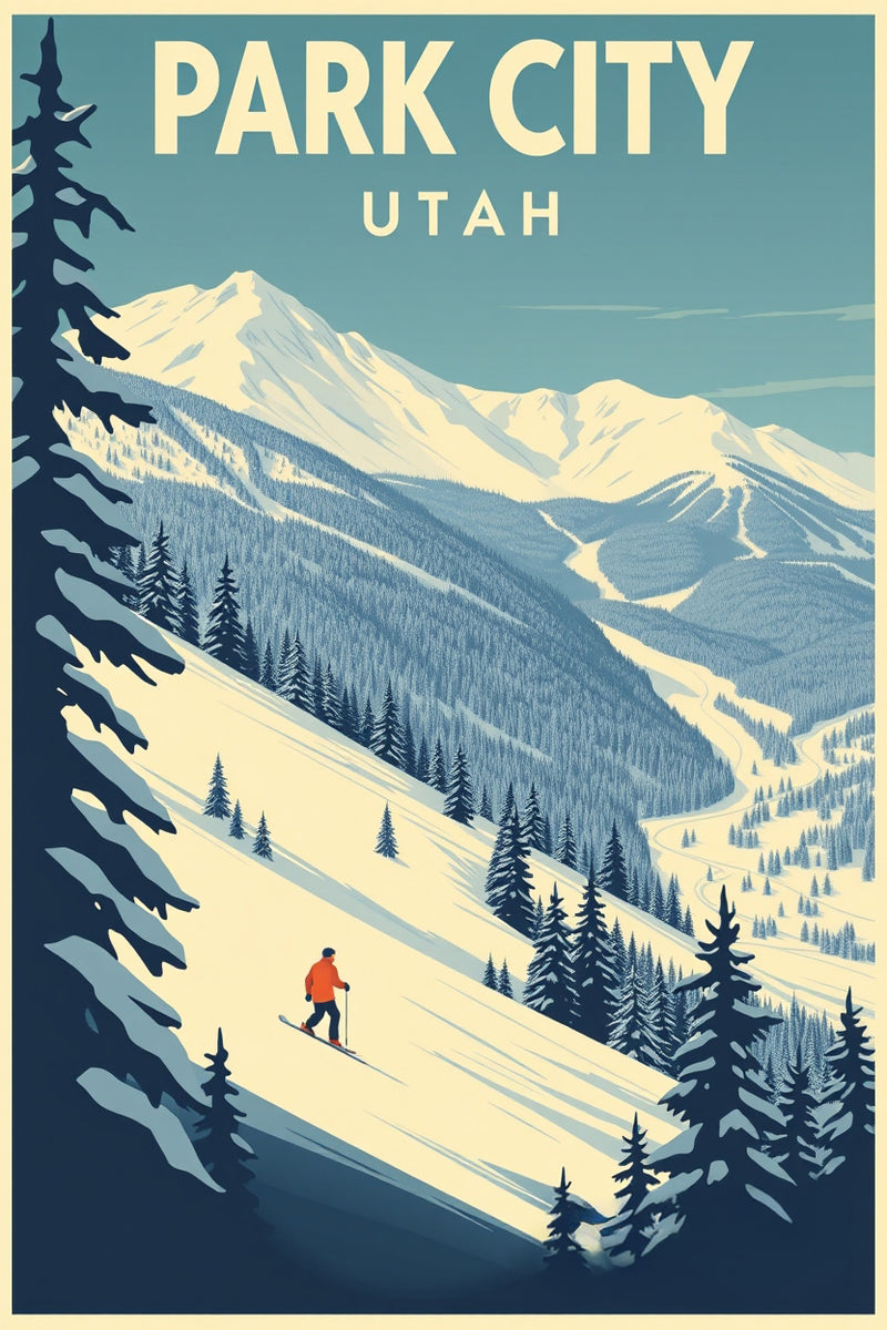 Park City Travel Poster Gallery - Sage and Rose Prints