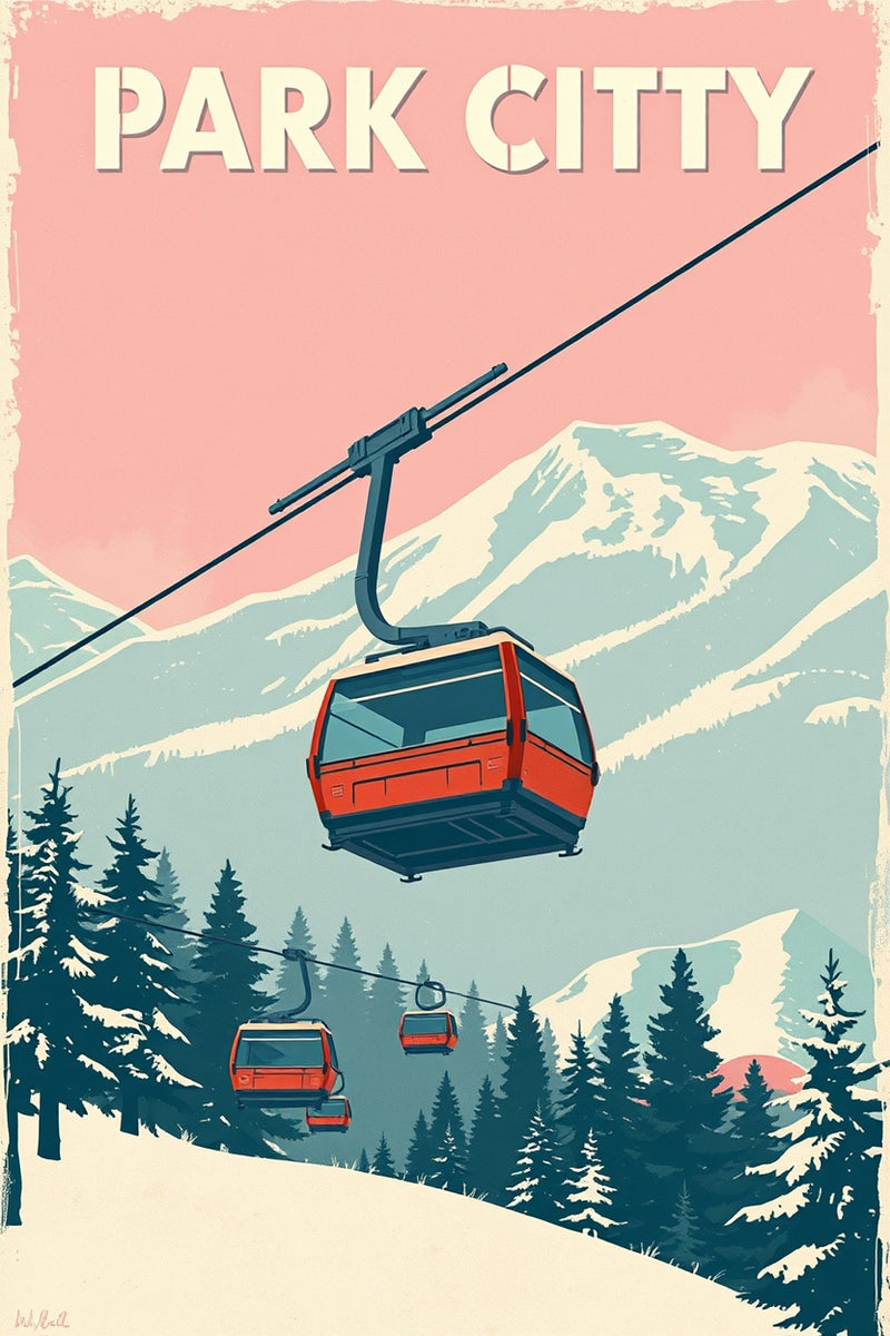 Park City Travel Poster Gallery - Sage and Rose Prints