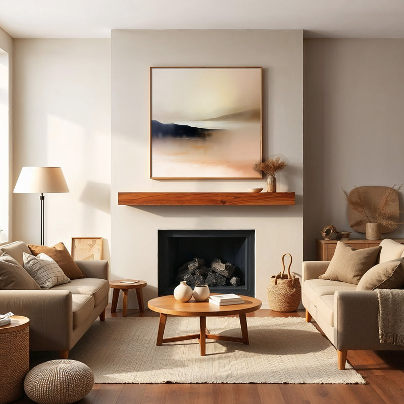 Modern Earthy Landscape - Sage and Rose Prints