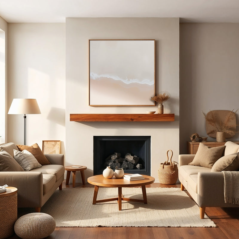 Minimalist Beige Beach - Sage and Rose Prints