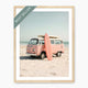 Sepia Surfer Van on the Beach - Sage and Rose Prints