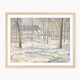Grove of Trees in Snow Winter Landscape Painting - Sage and Rose Prints
