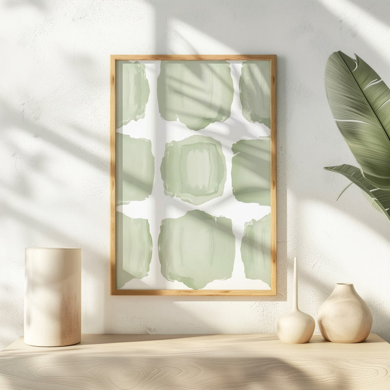 Misty Sage Pattern Print - Sage and Rose Prints