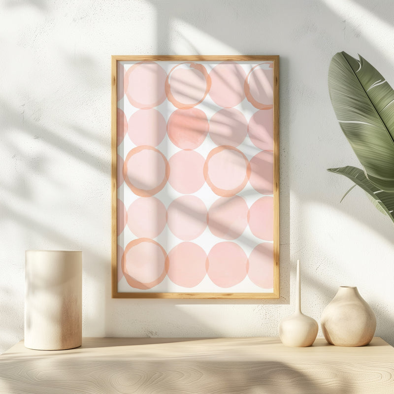 Dusty Rose Lattice Print - Sage and Rose Prints